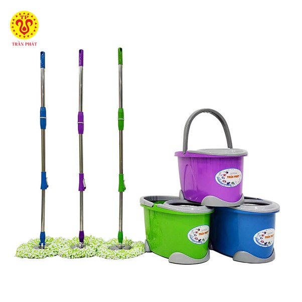 Model of purple 360° rotating purple mop set TP918