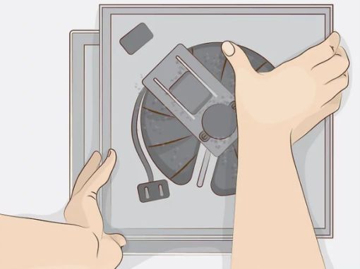 Remove the ventilating fan from the fan bracket