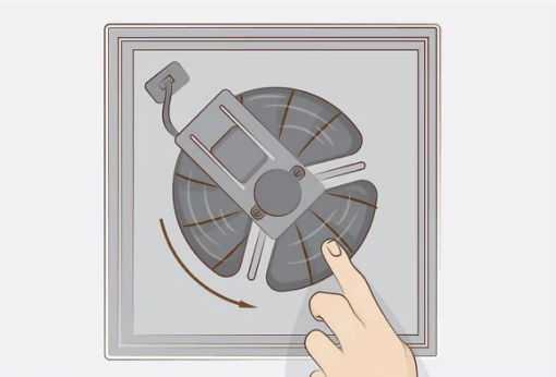 Install the fan in the fan holder