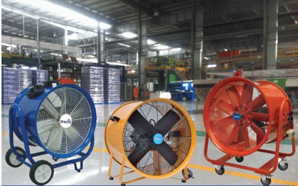 Portable industrial electric fan