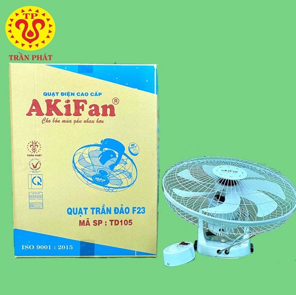 Akifan TD105 island ceiling fan operates with a capacity of 47W