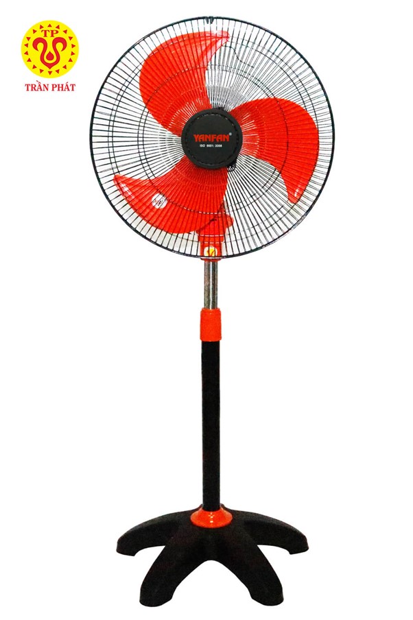 Standing fan model D18 black - orange