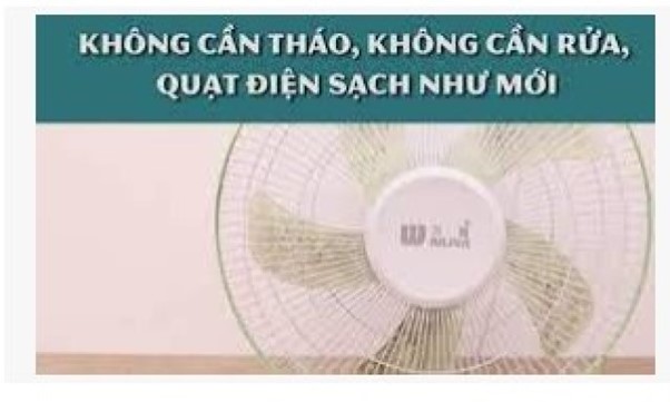 Instructions for cleaning the fan without removing the cage and propeller