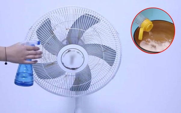 How to clean fan with baking soda, vinegar and dishwashing liquid