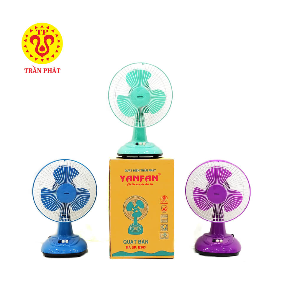 The fan has striking colors suitable for many different spaces and uses