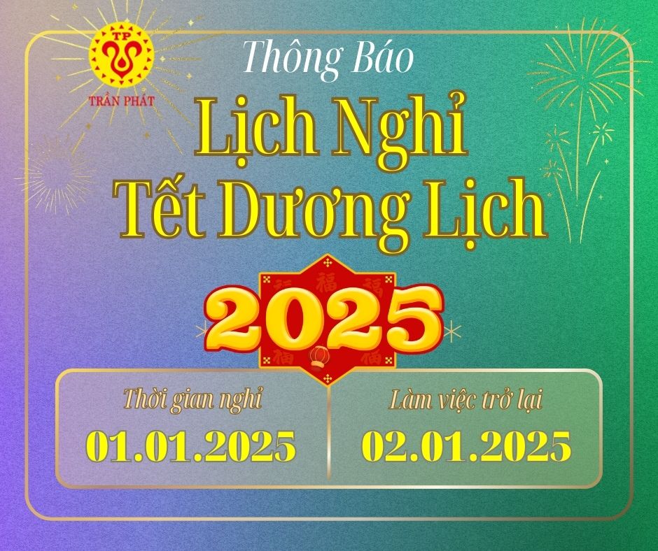 THÔNG BÁO NGHỈ TẾT DƯƠNG LỊCH 2025