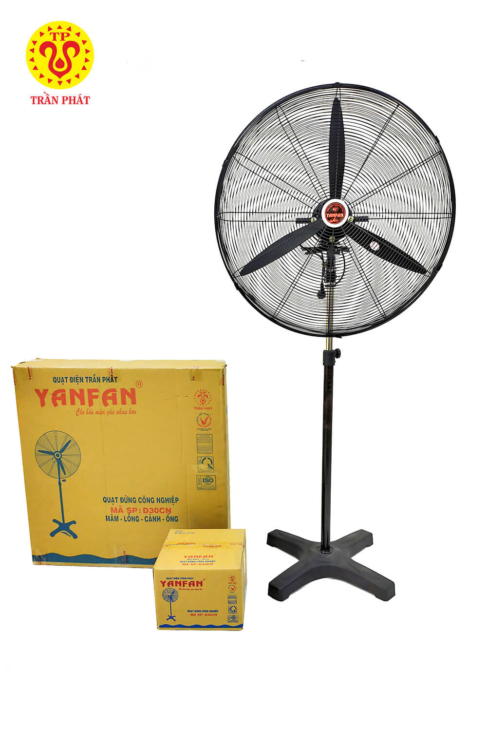  Stand fan moves easily